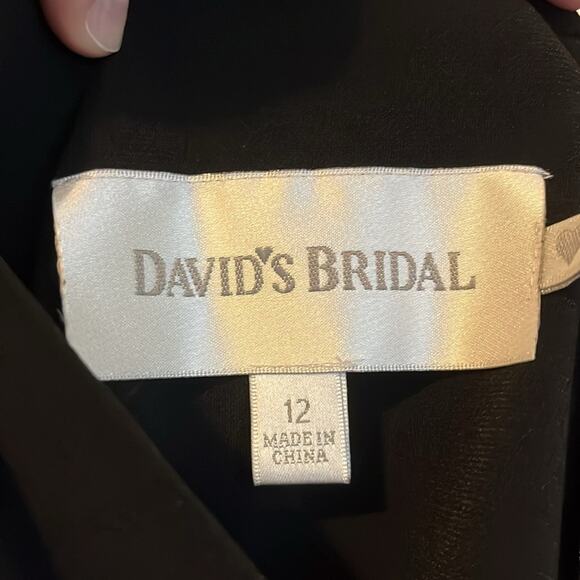 David’s Bridal Sleeveless Black Dress - Picture 7 of 8